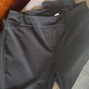 Tahari Black Ponte Pull-On Trousers